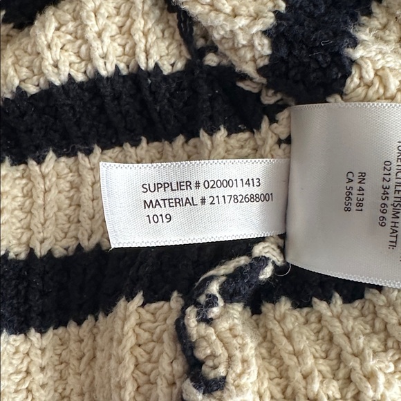 Polo by Ralph Lauren Navy and Cream Striped Sweater - Picture 7 of 7